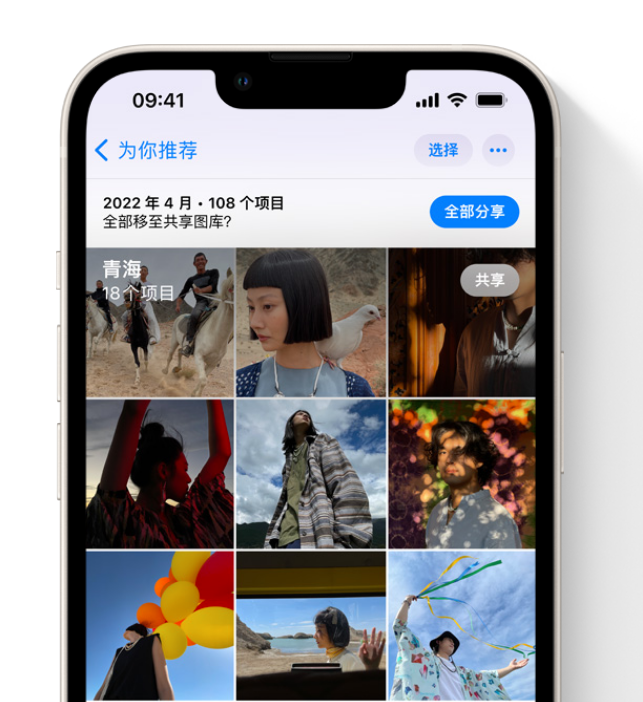 陆河苹果维修网点分享在 iPhone 上使用共享图库 