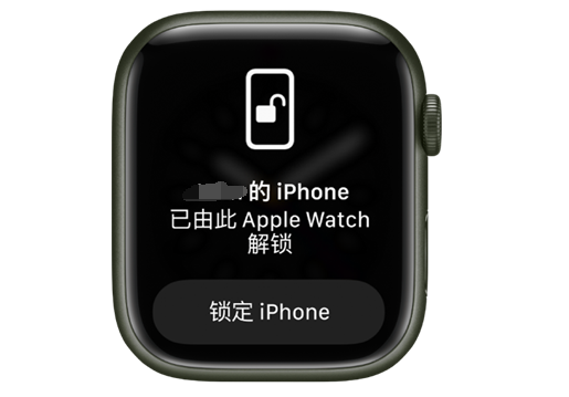 陆河苹果手机维修分享用 AppleWatch 解锁配备面容 ID 的 iPhone方法 