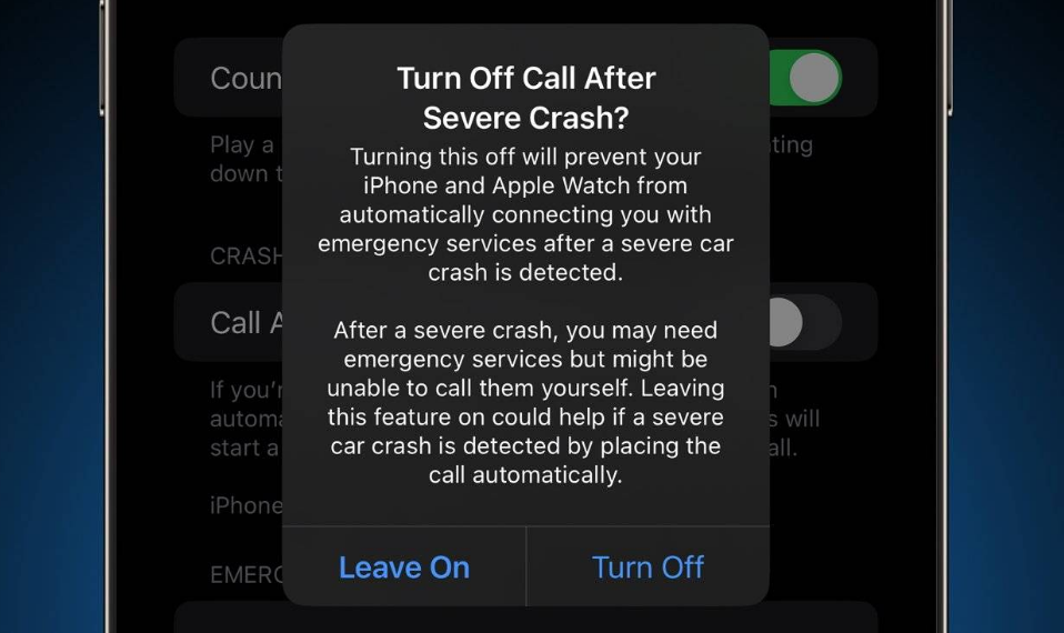 陆河苹果14维修分享 iPhone 14 和 Apple Watch 上关闭崩溃检测 